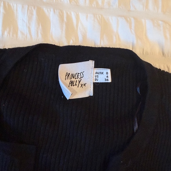 Princess Polly Unwritten Love Top Black - Size 4 - Picture 7 of 8